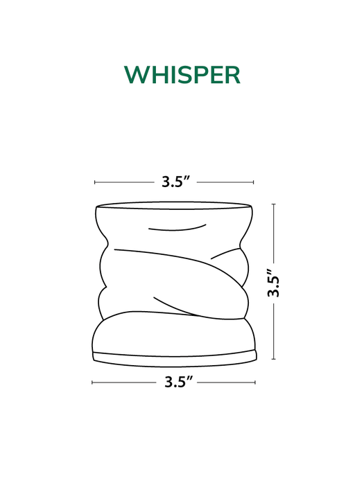 Whisper - White - Set of 2 - Ceramic Pots (Without Plant)