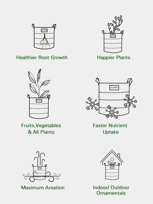 Fabric Grow Bags for Plants LazyGardener