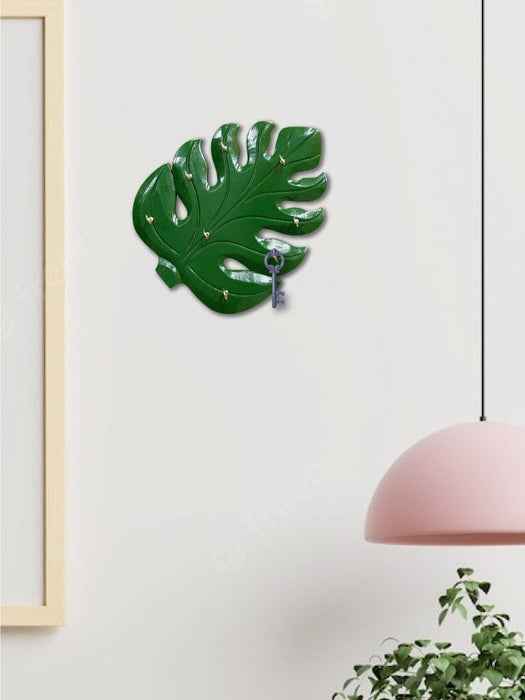Monstera Leaf - Wooden Key Hanger LazyGardener