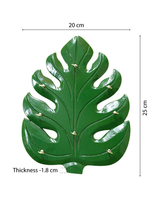 Monstera Leaf - Wooden Key Hanger LazyGardener