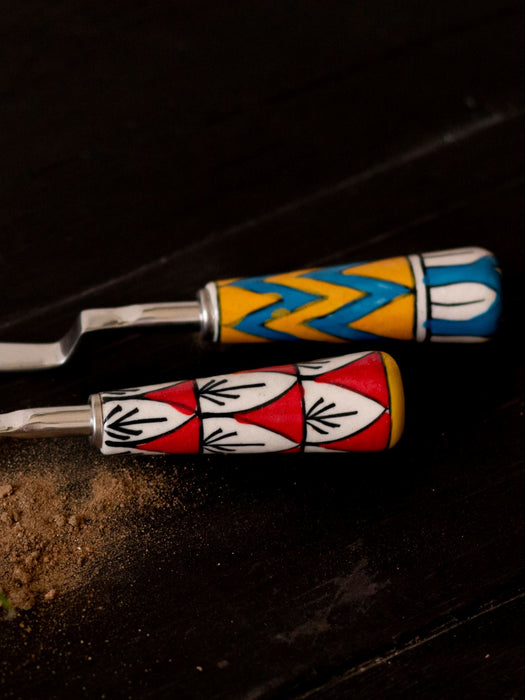 Stainless Steel Khurpi with Ceramic Handle Khurpi LazyGardener