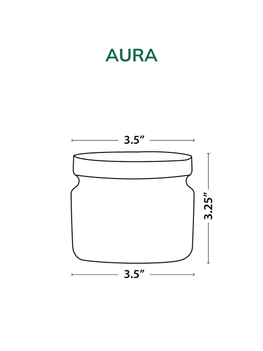 Aura - Gray - Set of 2 - Ceramic Pots (Without Plant)