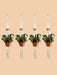 Dao Macrame Hanger (Beaded Macrame Plant Hanger) Macrame Plant Hanger LazyGardener Pack of 4 Brown Beads 