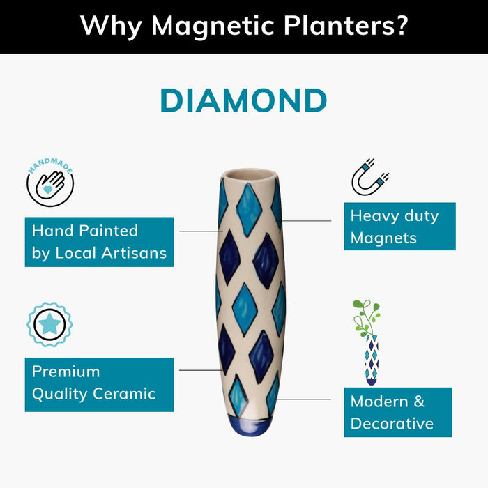 Magnetic Planters - Diamond - Set of 1